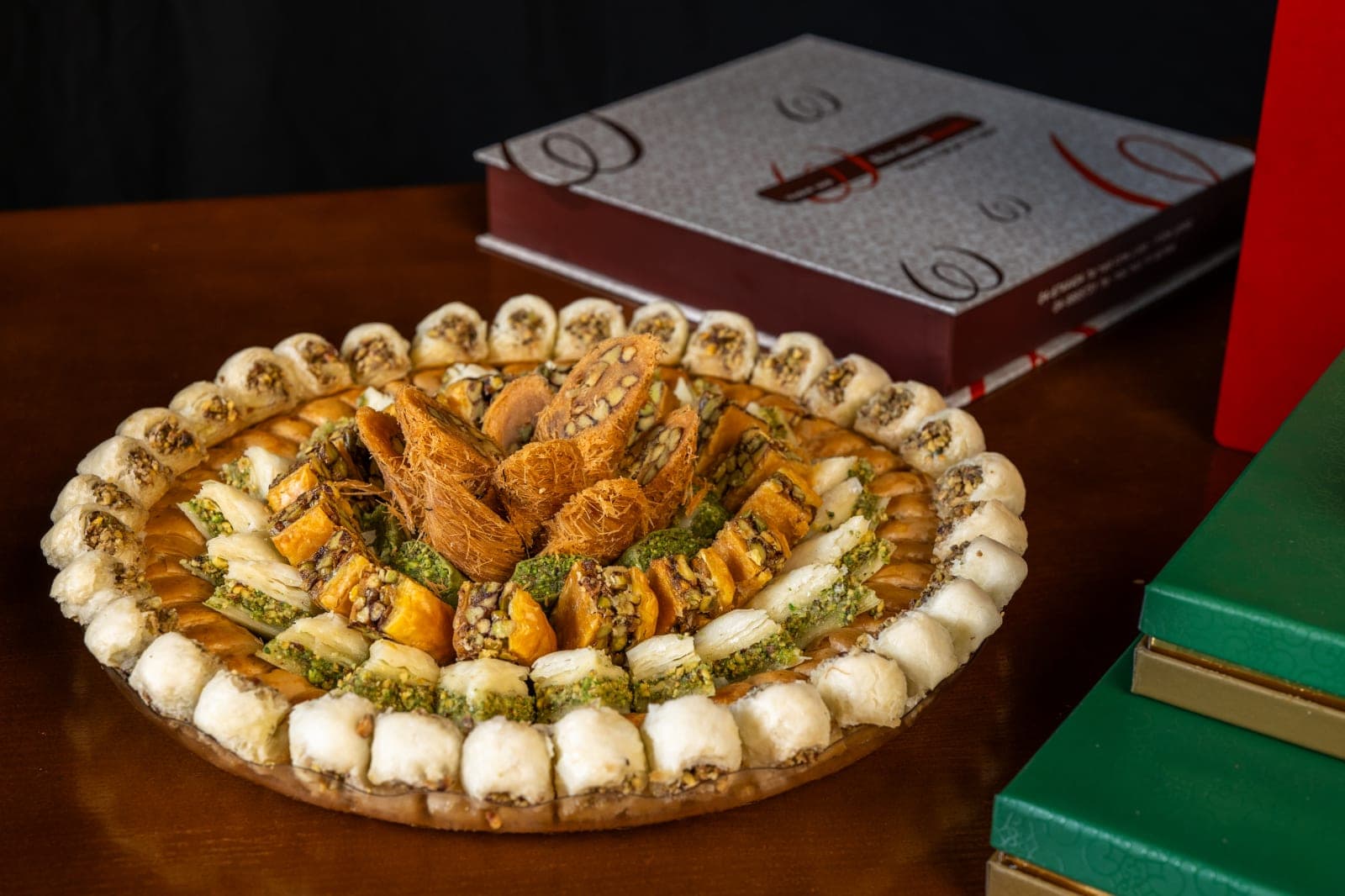 A platter of freshly made sweets